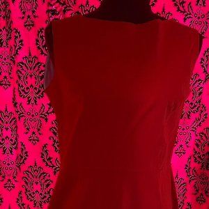 Bettie Page Las Vegas Vintage Sz XL Ruby Cherry Red Pin-up Pencil Vixen Wiggle